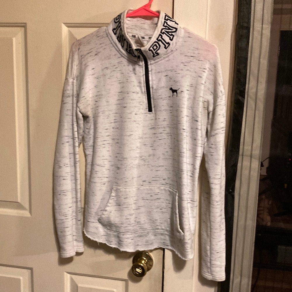 Pink Vs Partial Zip Pullover Size S/P - image 1